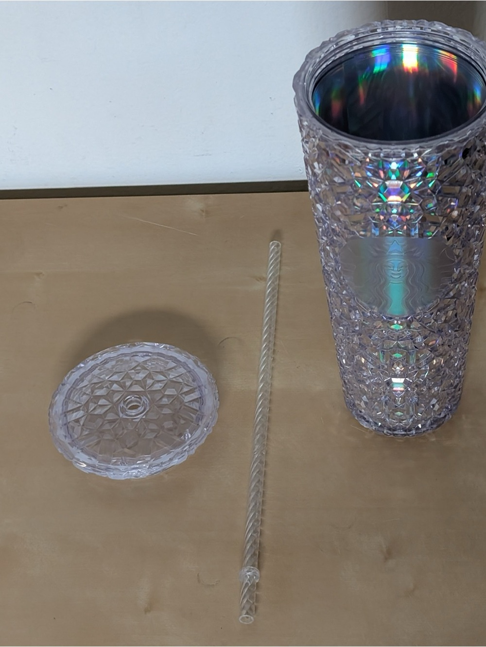Starbucks Tumbler 2024/25 Venti Crystal Ice Diamond Finish Duel Chrome Color - Picture 7 of 7